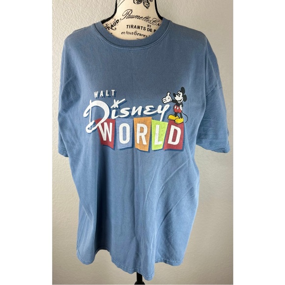 Walt Disney World Vintage 2000s Y2K Mickey Mouse T-Shirt, size Large - Picture 2 of 9